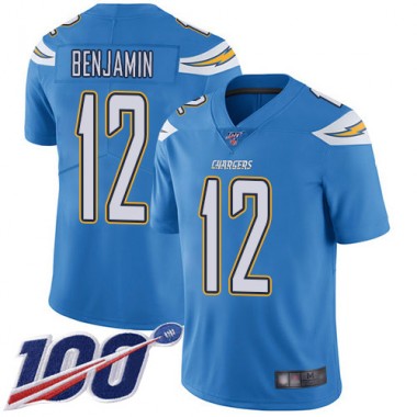 Los Angeles Chargers NFL Football Travis Benjamin Electric Blue Jersey Men Limited #12 Alternate 100th Season Vapor Untouchable->los angeles chargers->NFL Jersey